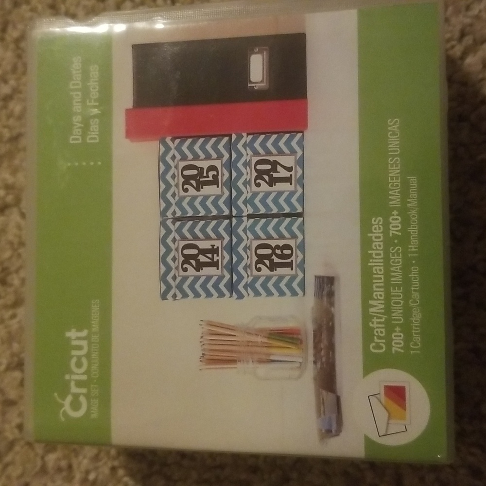 Cricut Cartridge Days and Dates.